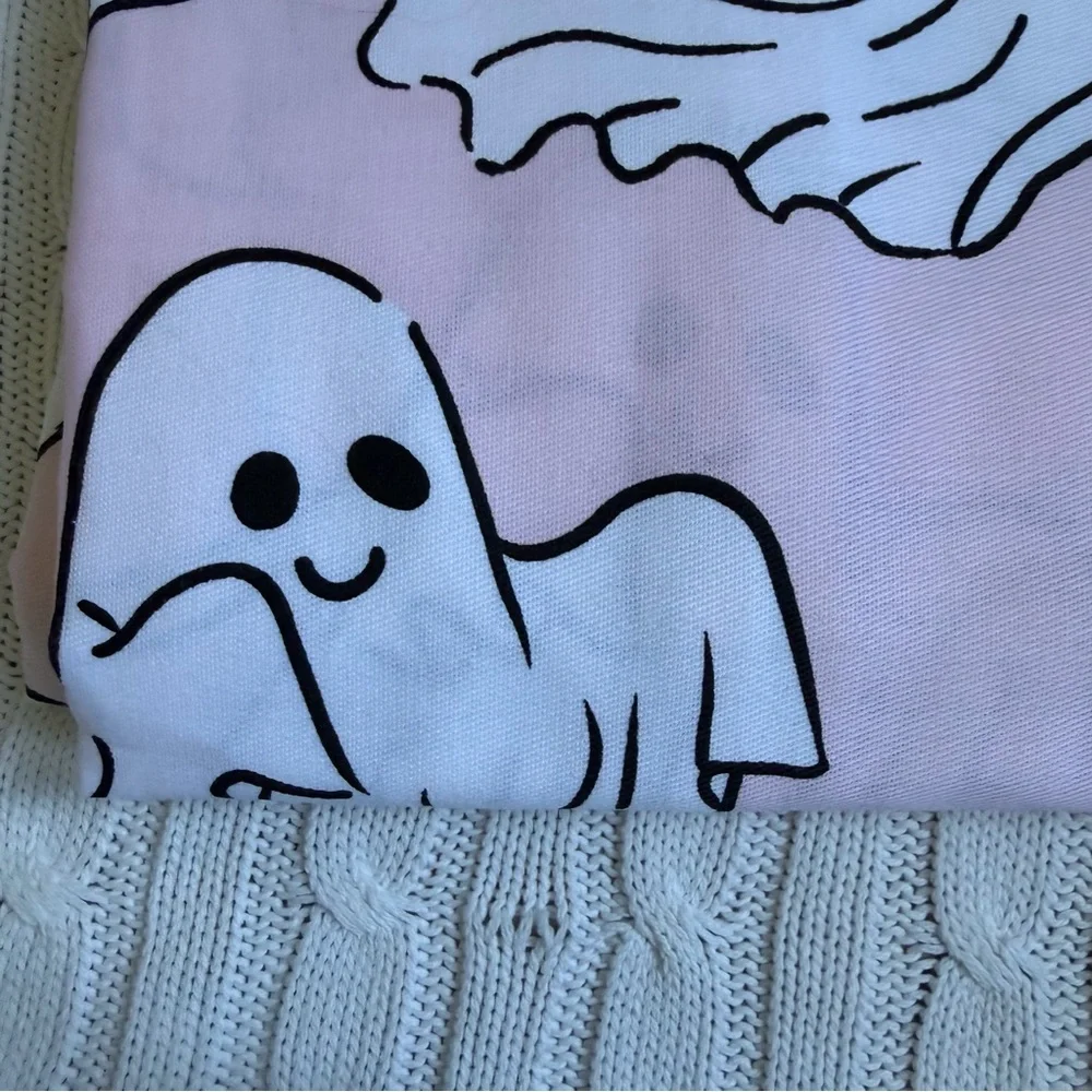 Kassatex Halloween Ghost Shower Curtain NEW Spooky Haunted Ghosties Bath Decor